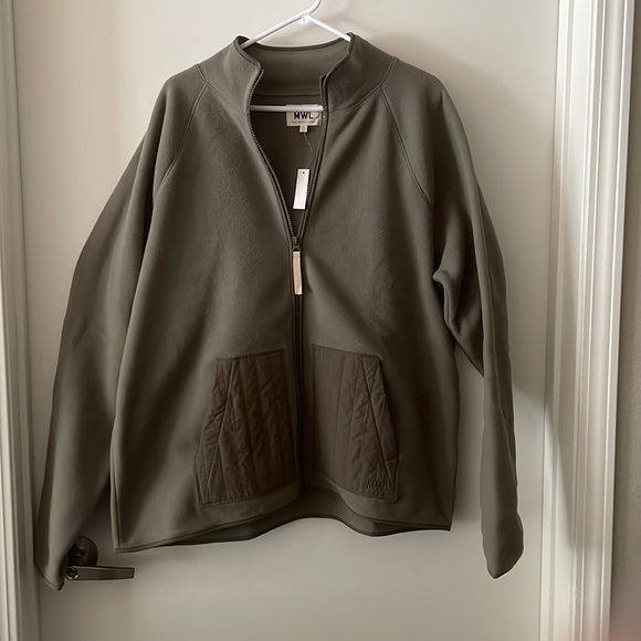 NWT Madewell MWL Betterfleece Zip Quilted-Pocket Jacket - Picture 5 of 6